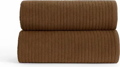 Immagine prodotto di Asciugamano, asciugamano in cotone, a righe, Madrit 70x140 marrone