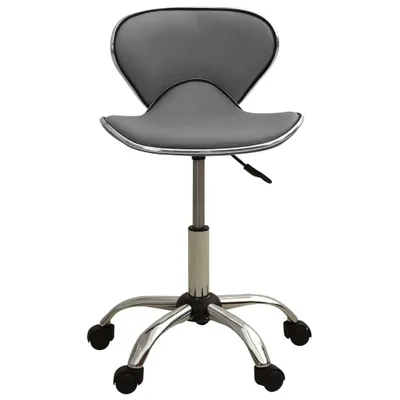 Image de vidaXL Chaise de bureau Gris Similicuir