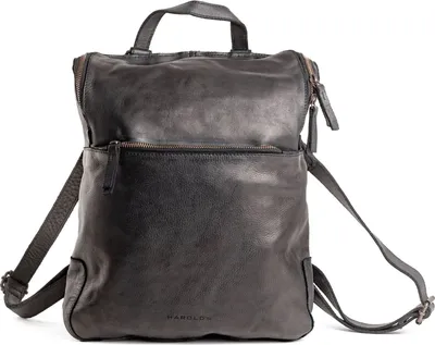 Produktbild von HAROLD'S Leder Laptoprucksack Rucksack mit Laptopfach Submarine Notebook Backpack Black schwarz