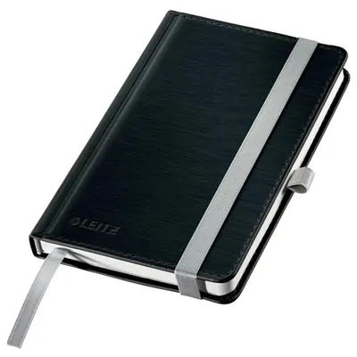 Produktbild von Leitz 44911094, Einfarbig, Schwarz, A6, 80 Blätter, 100 g/m², Kariertes Papier
