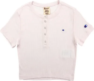 Imagen del producto de Champion Classic, camiseta de algodón para mujer, manga corta, talla L