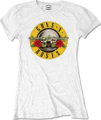 Produktbild von Guns N' Roses - klassische Logo Damen Medium T-Shirt - weiß