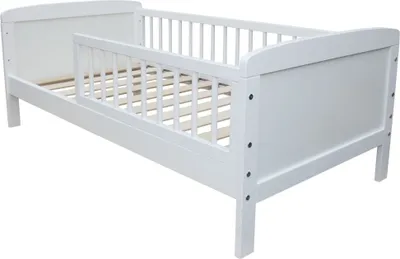 Produktbild von Micoland Kinderbett Juniorbett 140x70 cm umbaubar Weiss