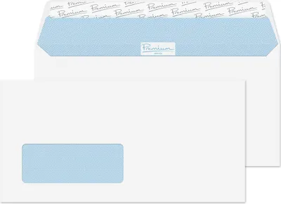 Produktbild von Blake 32214W, DL (110 x 220 mm), Weiß, 35 x 90 mm, 120 g/m², 220 mm, 110 mm
