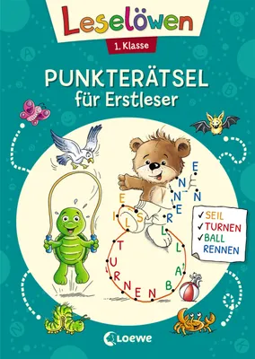 Produktbild von Leselöwen Punkterätsel für Erstleser - 1. Klasse (Petrol)