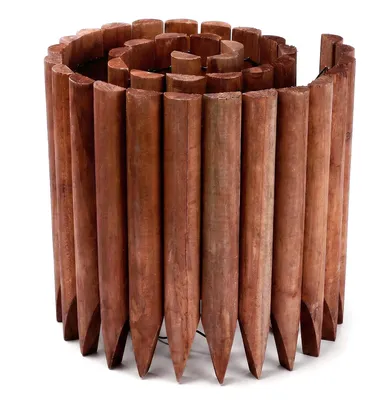 Imagen del producto de Solidchoice - Bordadura de madera flexible de 120 cm para una delimitación natural del jardín