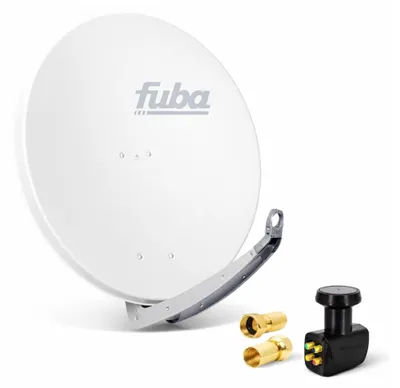 Produktbild von Fuba DAA 850 W Sat Anlage Schüssel Weiß PremiumX Quad LNB 8x F-Stecker