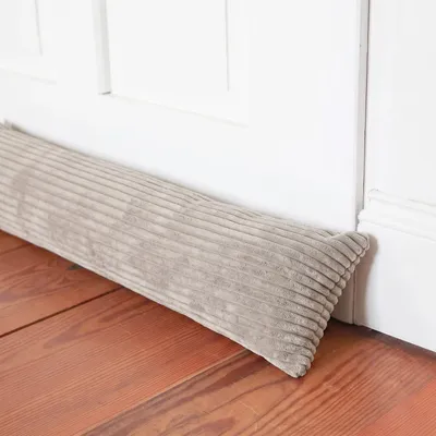 Produktbild von 4L Textil Zugluftstopper für Türen und Fenster aus Cord, Luftzugstopper, waschbar bei 40 °C, Ø ca. 10 cm, 70 cm, Beige
