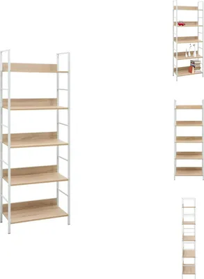 Obrázek produktu pro vidaXL Knihovna 5 polic dub 60x27,6x158,5 cm materiál na bázi dřeva - Knihovny a regály