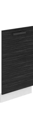 Produktbild von Belini Frontblende für Geschirrspüler PZ. Frontblende Geschirrspüler 45 cm Breite. Frontplatte für Spülmaschine mit Griff, Königliches Ebenholz