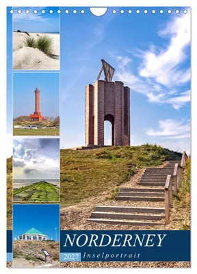 Produktbild von Norderney Inselportrait (Wandkalender 2027 DIN A4 hoch), CALVENDO Monatskalender