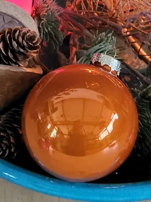 Productafbeelding van Kerstbal, opake, oranje