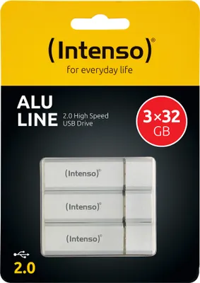 Obrázok produktu pre Intenso 3521483, 32 GB, USB Typ-A, 2.0, 28 MB/s, Čiapky, Strieborná