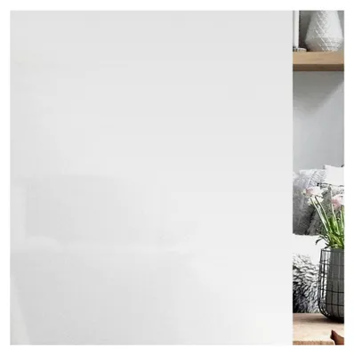 Produktbild von Fenstersichtschutzfolie, Milchglasfolie für Fenster, abnehmbare Fenstertönung in Weiß, statische Haftung ohne Kleber (44,5 * 200 cm)