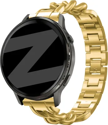 Produktbild von Bandz Edelstahl-Kettenarmband – Passend für Garmin Vivoactive 3s/Vivoactive 4S/Venu 2S (40 mm)/Venu 3S/Forerunner 255S/Forerunner 265S – Roségold