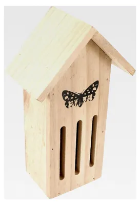 Produktbild von Holz-Schmetterlingshaus Außenspeicher Futterstelle für Schmetterlinge im Garten