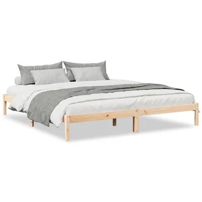 Immagine prodotto di vidaXL Letto extra lungo in legno massiccio senza materasso 200x220 in legno di pino