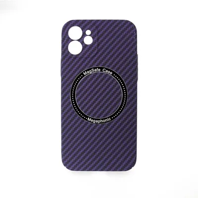 Image de Magnetic Carbon Case compatible avec Samsung Galaxy S22 Plus MagSafe Housse pour téléphone portable Bumper Cover Lila
