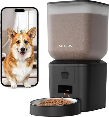 Productafbeelding van Nityers Automatische voerautomaat met camera, 8 liter, WiFi 2,4 en 5G