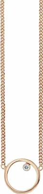 Produktbild von cai Collier 925/- Sterling Silber 39+5cm rot Zirkonia 273250115-44