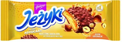 Zdjęcie produktu dla Jeżyki o smaku Advocat ciastka w czekoladzie mlecznej 140 g