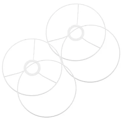 Lampenschirmring-Set, 2 Stück, weiß, 20 cm, für DIY-Lampen