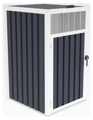 Produktbild von Mülltonnenbox 146x121x82 cm, anthrazitfarben, Metall