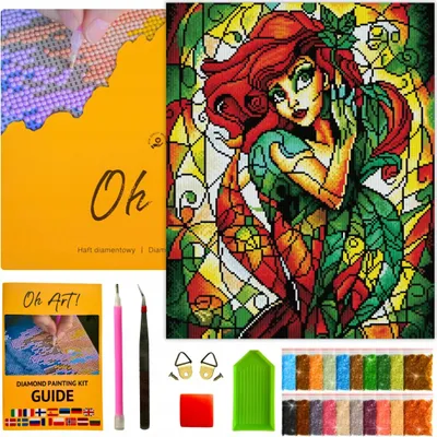 Produktbild von Diamantstickerei für Erwachsene, Bild einer Frau, Diamantmalerei-Mosaik 40x50