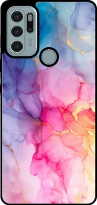 Produktbild von Smartphonica Telefon Fall geeignet für Motorola Moto G60s mit Marmor-Druck - TPU zurück Abdeckung Fall Marmor-Design - Regenbogen