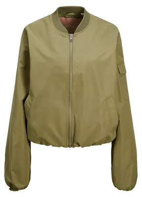 Produktbild von Jack & Jones 12253330_1905_S, Bomber, Uni, Erwachsener, Reißverschluss, Polyester, Grün