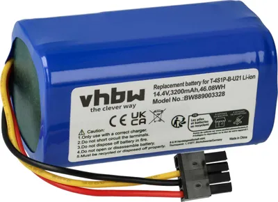 Produktbild von vhbw Akku Ersatz für Proscenic T-4S1P-B-U21, INR18650-M30-4S1P für Staubsauger (3200 mAh, 14,4 V, Li-Ion)