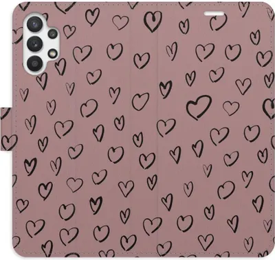 Produktbild von iSaprio Flip Tasche Heart Dark 02 für Samsung Galaxy A32 5G