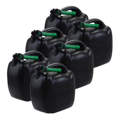 Produktbild von 6x Benzin- und Kraftstoff-Kanister 20L mit Einfüllstützen, UN-Zulassung - Citomerx