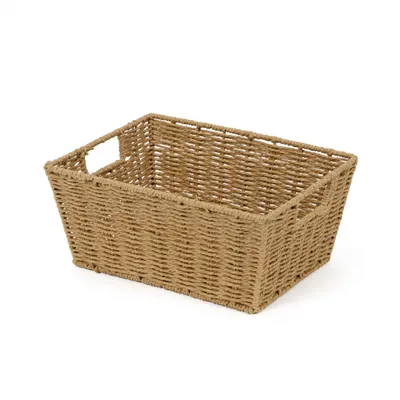 Image de panier de rangement Etna tressé beige