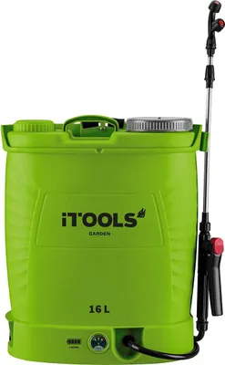 Produktbild von Elektrisches Sprühgerät mit Akku 16 l 12 V 8 Ah Druck 6 bar Itools Edelstahllanze + Zubehör