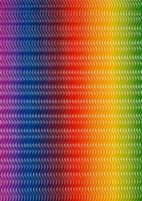 Produktbild von HEYDA 204773599 Bastelwellkarton 50 x 70 cm regenbogen
