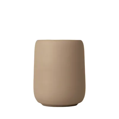 Produktbild von Blomus Sono, Freistehender Zahnbürstenhalter, Keramik, Beige, Waschbecken, Tisch, 86 mm, 86 mm