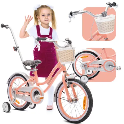 Image de Bicyclette pour enfants 16 pouces 4-6 ans Vélo de cœur Abricot Soleil Bébé