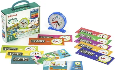 Produktbild von Miniland Lernuhr Uhrzeit lernen Spielzeug für Kinder