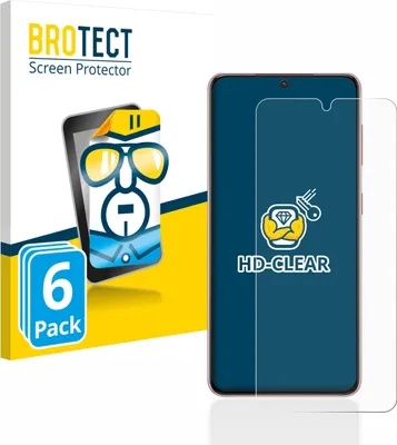 Produktbild von 6x Für Samsung Galaxy S21 5G Schutzfolie BROTECT Displayschutz Display Schutz Folie Klar Transparent