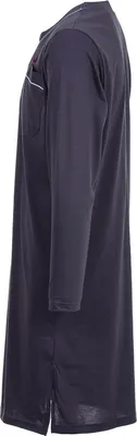 Produktbild von Nachthemd Langarm - Unifarben, Farbe:anthrazit, Größe:XL