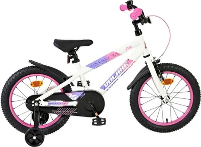 Image de Vélo enfant Volare Lily - Fille - 16 pouces - Blanc Rose Violet
