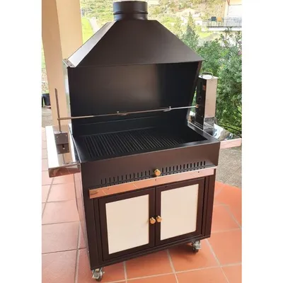 Zdjęcie produktu dla Grill na węgiel drzewny z rożnem elektrycznym 97x70