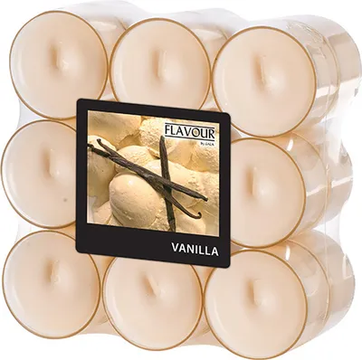 Produktbild von 6x Flavour by GALA 18 "Flavour by GALA" Duftlichte Ø 38 mm · 24 mm creme - Vanilla in Polycarbonathülle | Unbekannte Einheit (18 Stück)