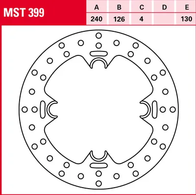 Produktbild von TRW Bremsscheibe Allround starr MST399 CR125