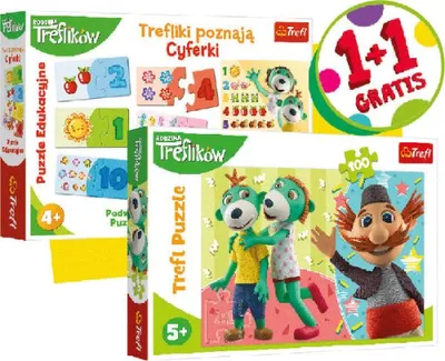Obrázek produktu pro Trefl Treflíci Číslice + 100 dílků Dětské puzzle