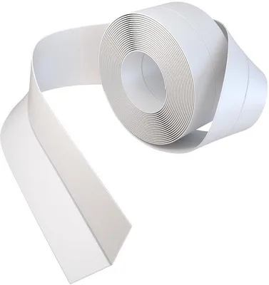 Produktbild von Selbstklebende, wasserdichte Dichtband für Küchen und Badezimmer (3,2 m lang x 3,8 cm breit, weiß) – besondere Dichtband für Badewannen, Duschen und Arbeitsplatten