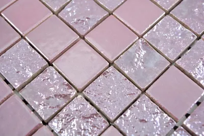 Produktbild von Handmuster Keramik Mosaik Baku pink rose Mosaikfliese Wand Fliesenspiegel Küche Bad MOS18-1111_m
