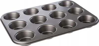 Obrázok produktu pre KADAX Muffinová forma 12 ks Plech na pečenie Oceľová forma