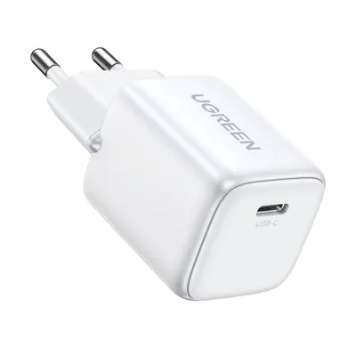 Zdjęcie produktu dla Ładowarka sieciowa UGREEN 15326 Nexode mini, USB-C, PD3.0, QC4.0, GaN, 30W (biała)